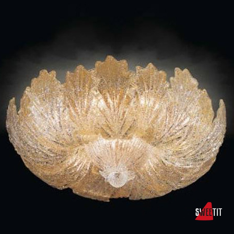 Потолочный светильник Renzo Del Ventisette "Floreale" PL 13826/8 D60 DEC. Ambra
