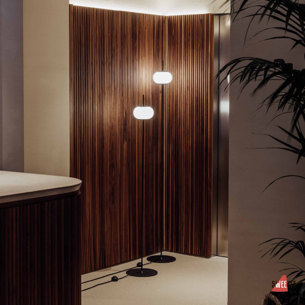 Торшер Milan Iluminacion Astros ширина в см 161.5 Чёрный лак артикул 6934