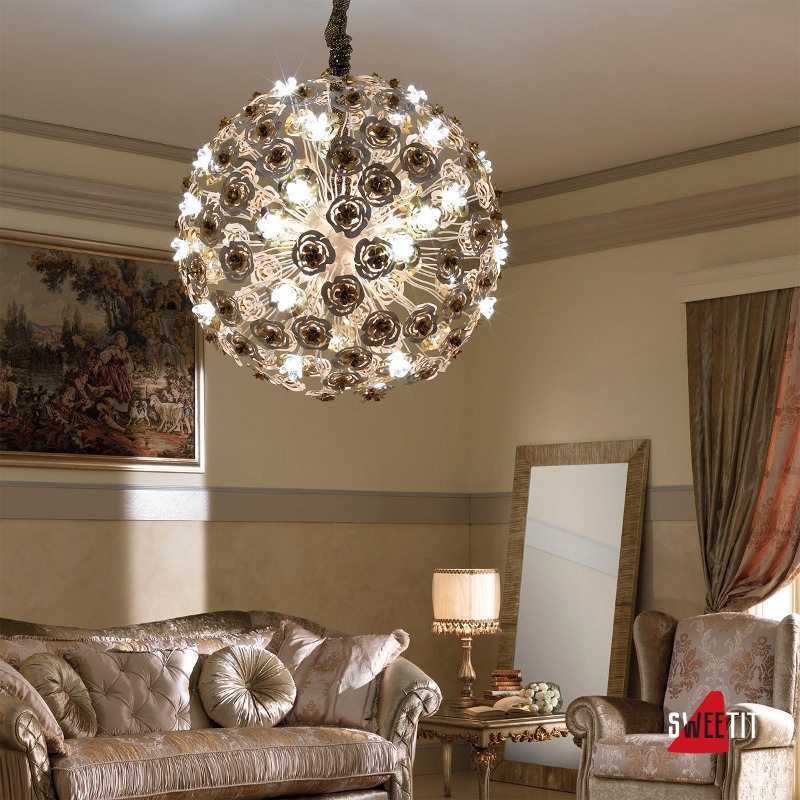 Подвесной светильник Masca Vie en Rose 1839/SF Bianco oro / Glass 525