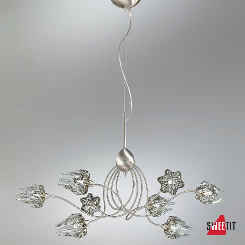 IDL Medusa 266/8 266/8 Brushed nickel V286/144/22