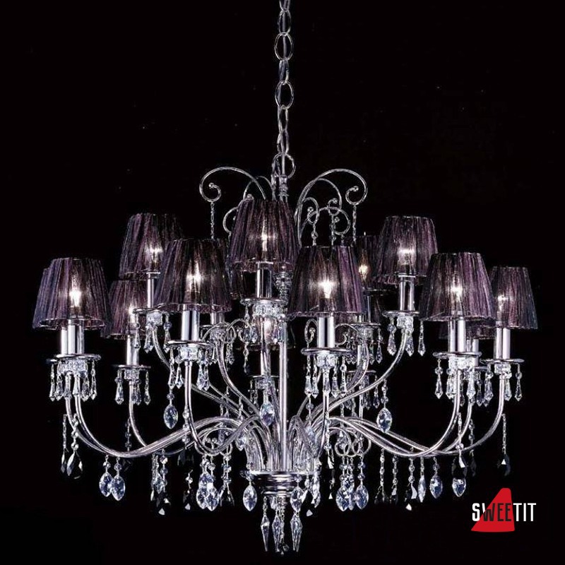Люстра Beby Violet 0118B02 Chrome 291 Swarovski Almond