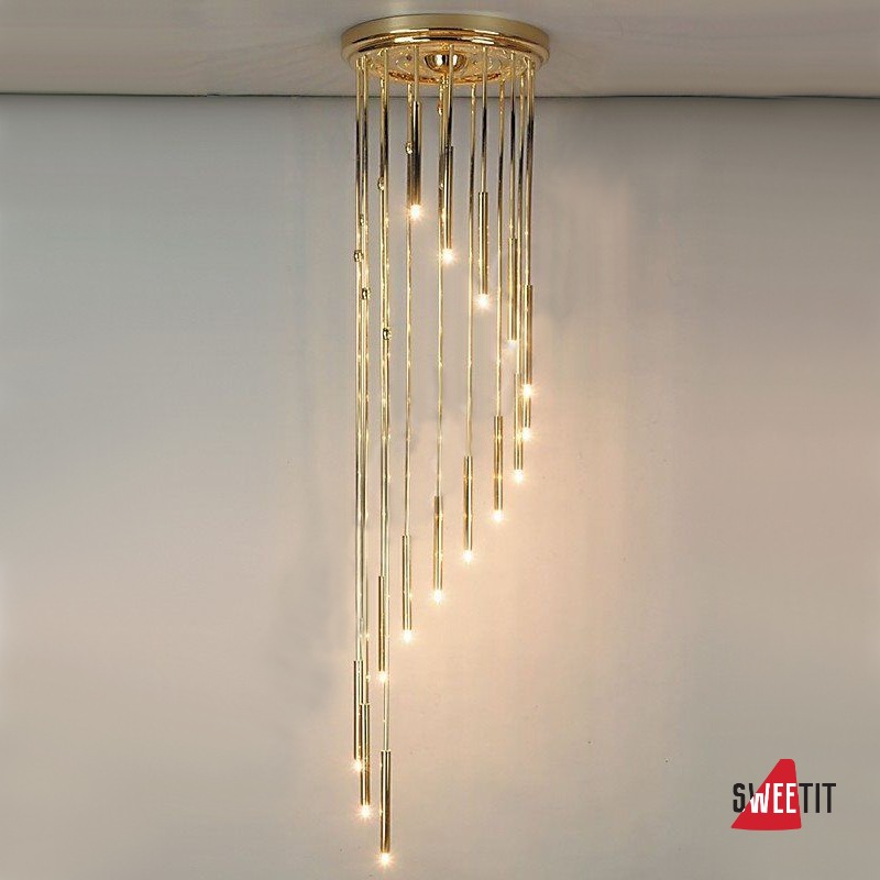 Светильник потолочный ORION Spiralluster DLU 2335-16-44 gold