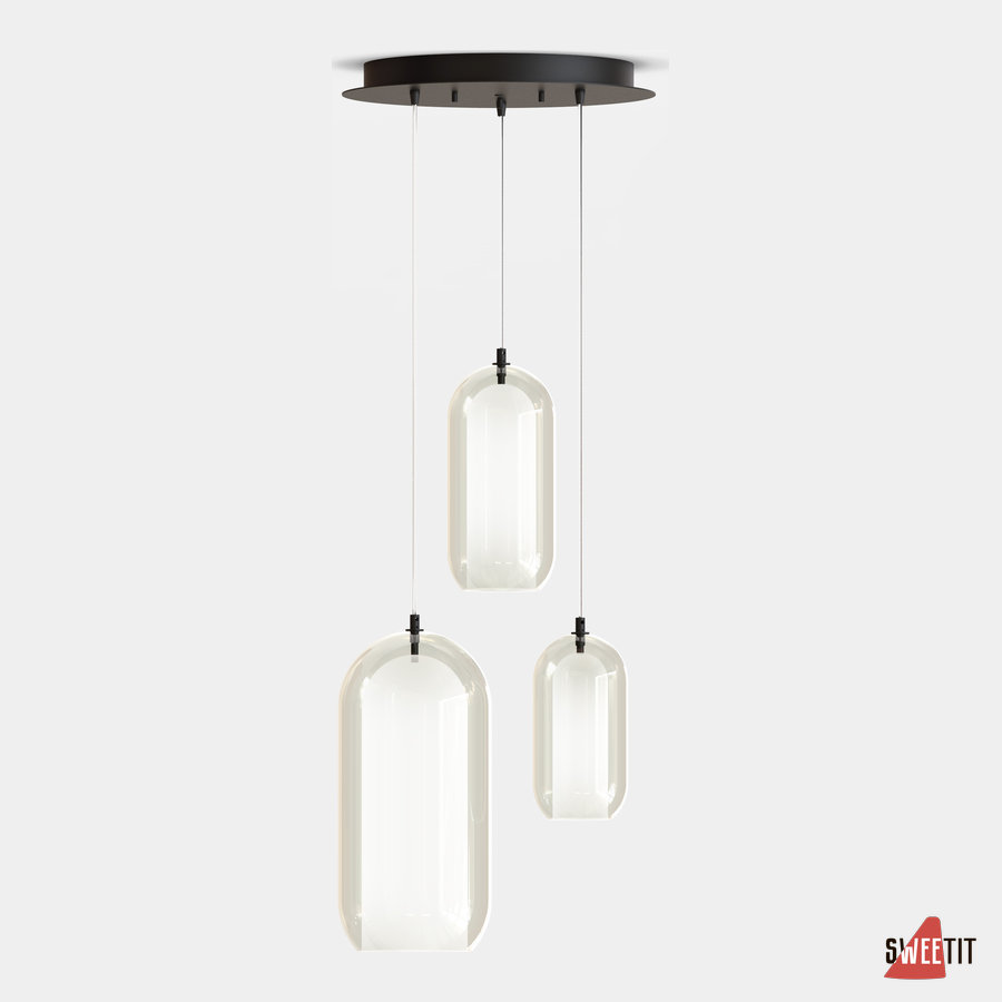 Светильник подвесной Cangini e Tucci Aeron 1539MX.43.3L-TRANSPARENT (01)