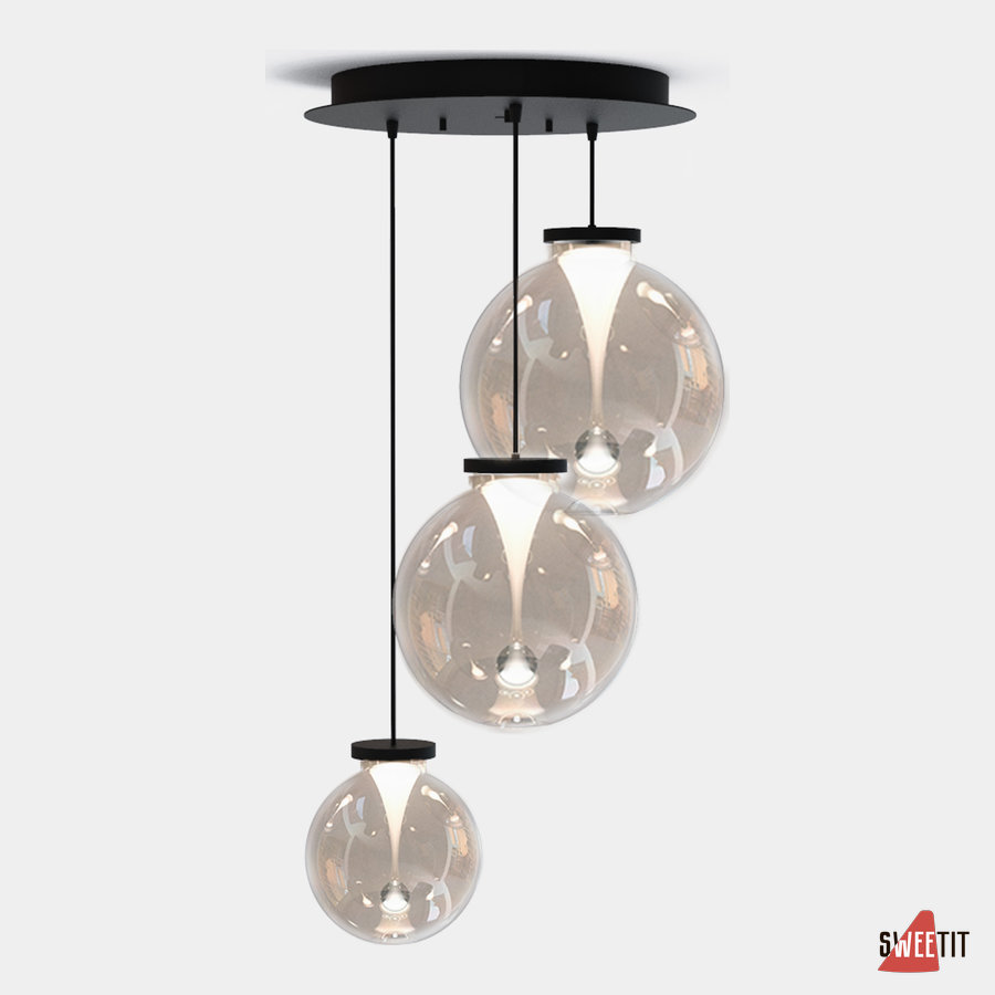 Светильник подвесной Cangini e Tucci La Stilla 1599MX.43.3L-TRANSPARENT (01)