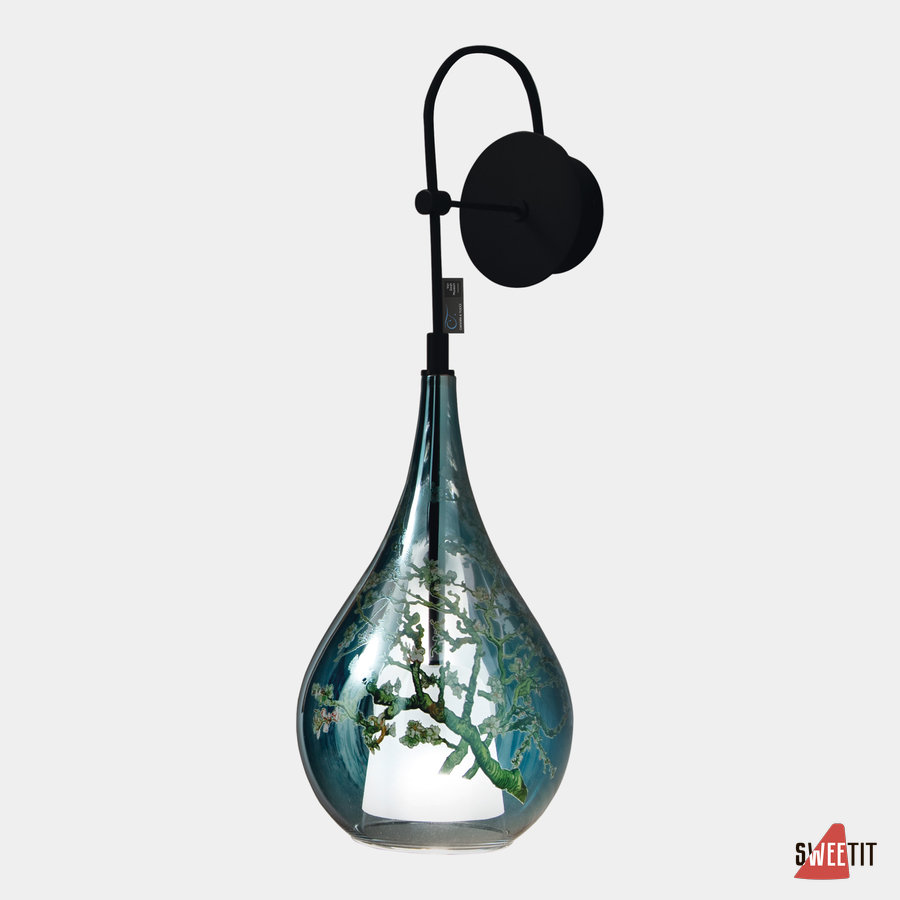 Светильник настенный Cangini e Tucci Zoe Van Gogh Museum AP1521.1L-MET/SKY-BLUE