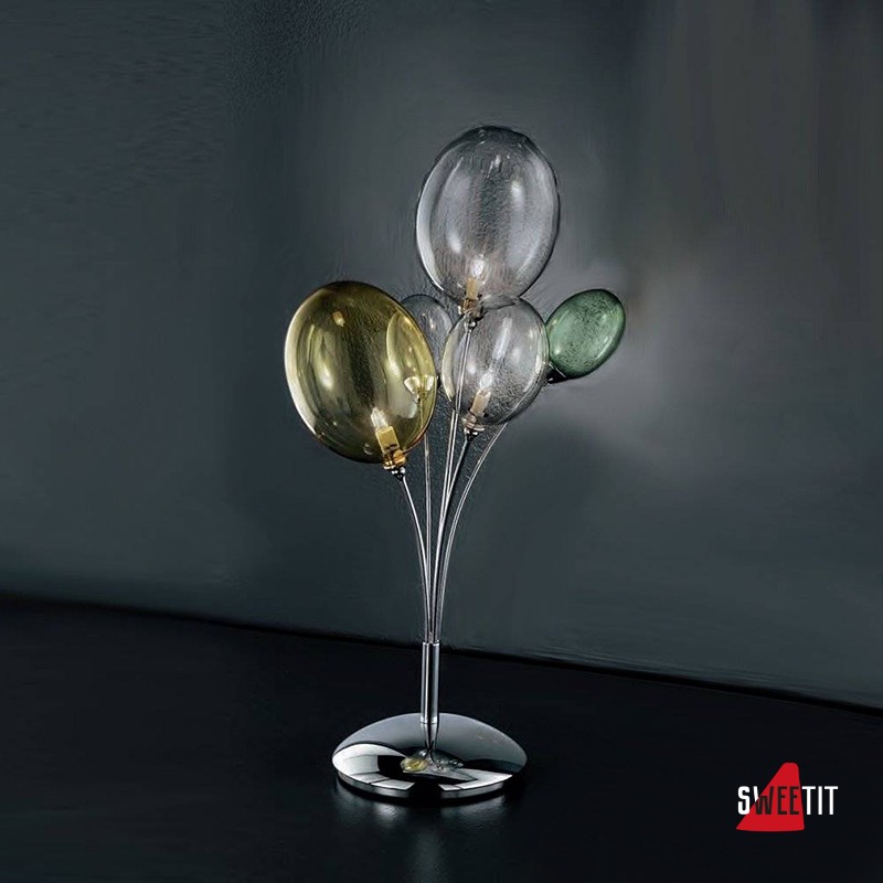 Настольная лампа IDL Bolla 380/3L chrome + multicolour
