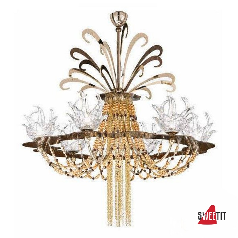 Люстра IDL Exotic 450/6+1 gold