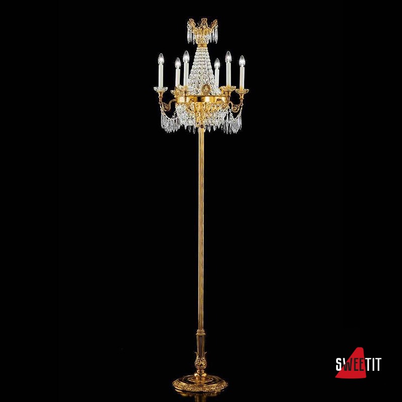 Торшер Beby Group Opera 2003/6+3P Light gold CUT CRYSTAL