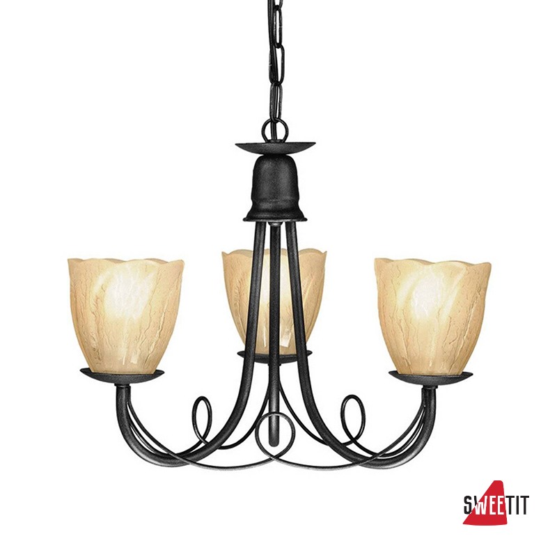 Люстра Elstead Lighting Minster MN3 BLACK + 3x GS54