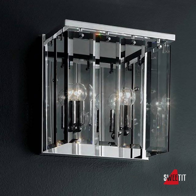 Настенный светильник IDL Roma 359/2A chrome + GREY without engraving