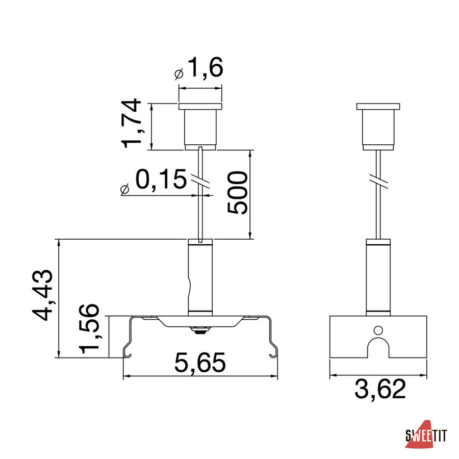 Запчасть SLV Easylight stainless steel 1009247