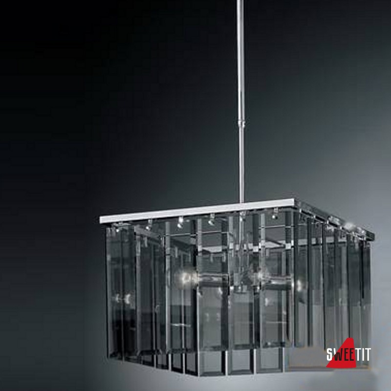 Подвесной светильник IDL Roma 359/4S chrome + GREY without engraving