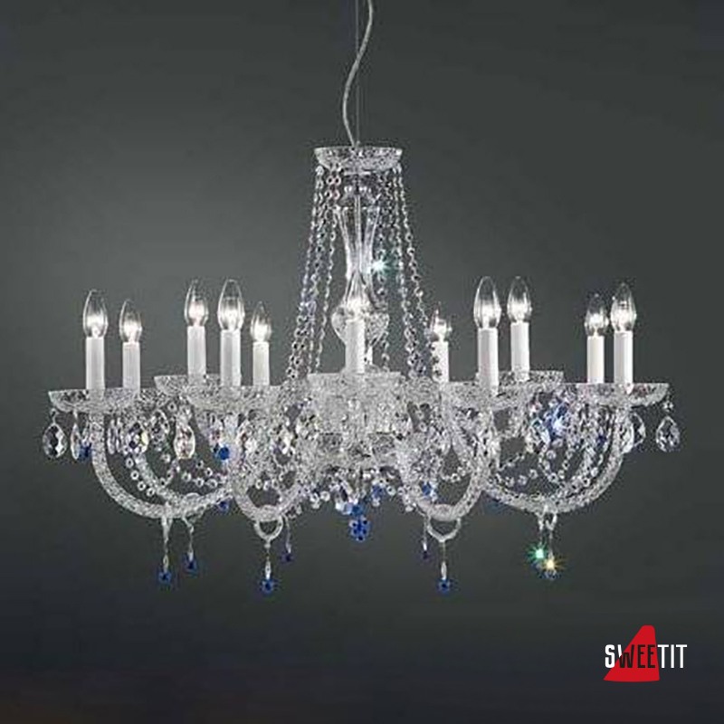 Люстра Italamp 236/8+4 Transp. / C / Spectra Crystal