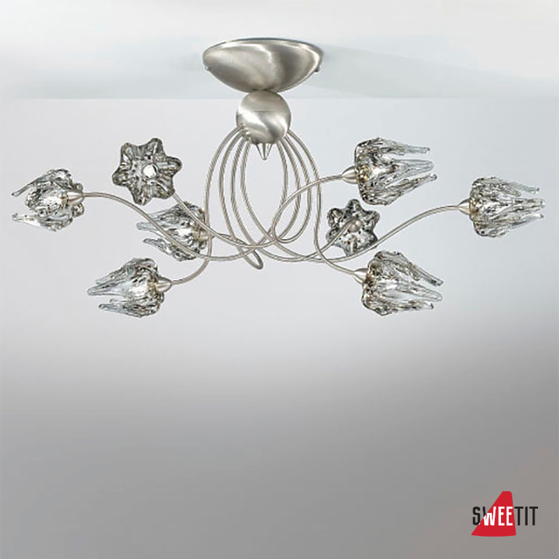 IDL Medusa 266/8PF Brushed nickel V286/144/22