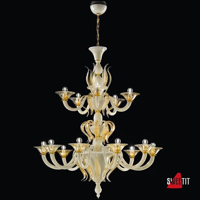Люстра Sylcom Pisani 1431/10+5 D AV.ORO