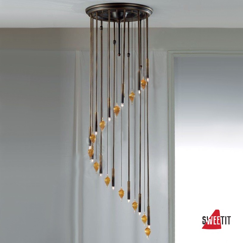 Светильник потолочный ORION Spiralluster DLU 2373-12-43 altpatina