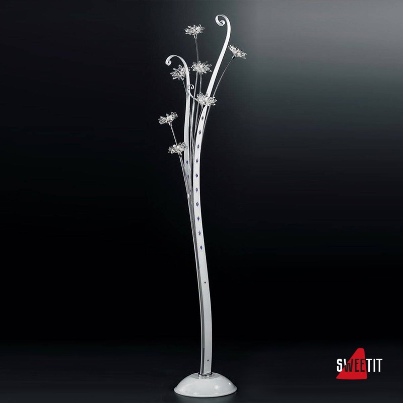 Торшер IDL Girasole 374/7P CHROME + WHITE