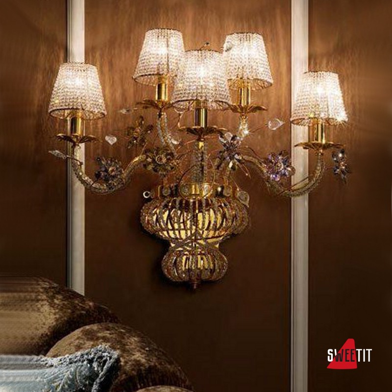 Бра Non Solo Luce Crystals Collection Lucy WB-05 G