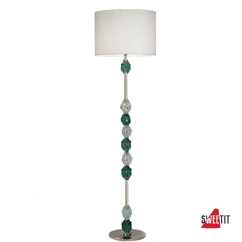 Торшер IDL Charme 600/9P steel ivory tr+green