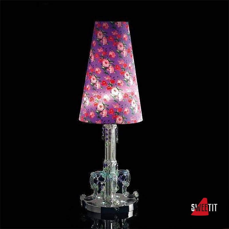 Настольная лампа Beby Beby Rose 0130L01 Chrome F 4021 SW Blu Violet