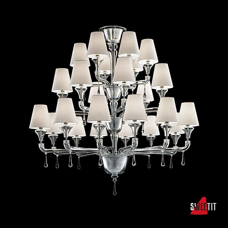 Люстра Barovier&Toso Nevada 5549/07/5549/09/5549/15/5549/24 Арматура CC/EL/IC/AQ Абажур BB/NN