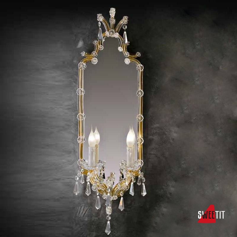 Бра Beby Group Novecento 430/2S Light gold CUT CRYSTAL