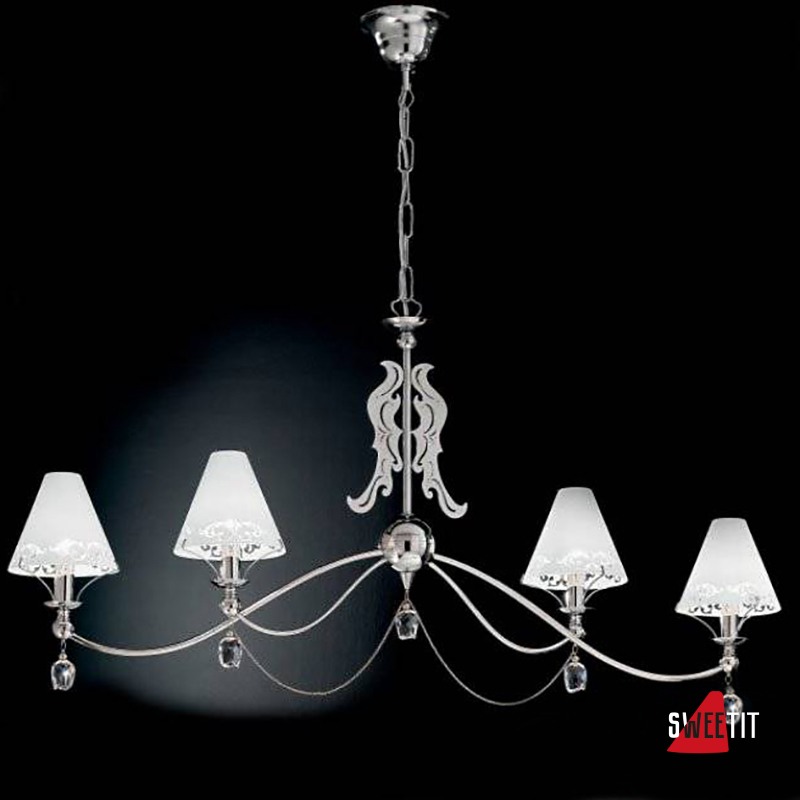 Люстра IDL Fosca 397/4SL Chrome White
