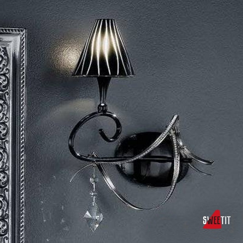Бра Masca Chic 1831/A1D Nero lucido / Glass 501