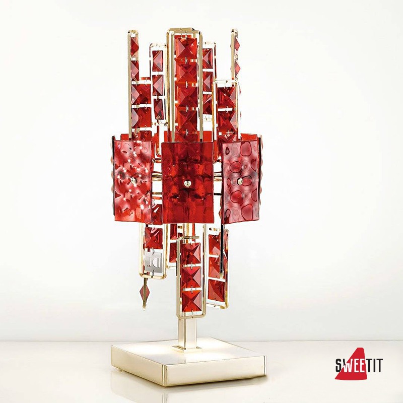 Настольная лампа IDL Crystalline 493/3L red