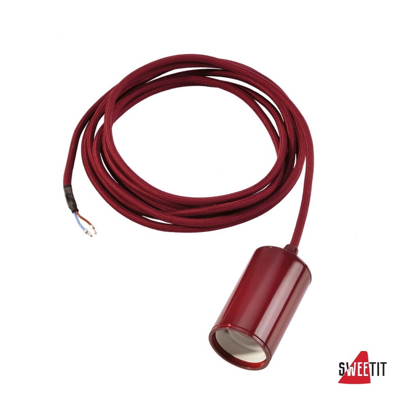 Светильник подвесной 2.5m 60W бордовый SLV Fitu 132658