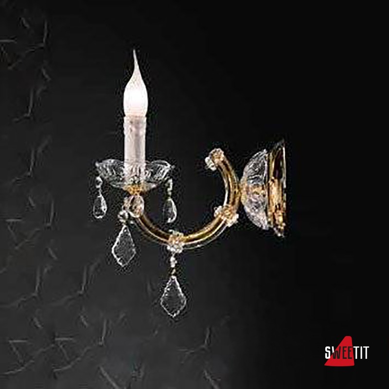 Бра Beby Group Novecento 630/1A Light gold CUT CRYSTAL