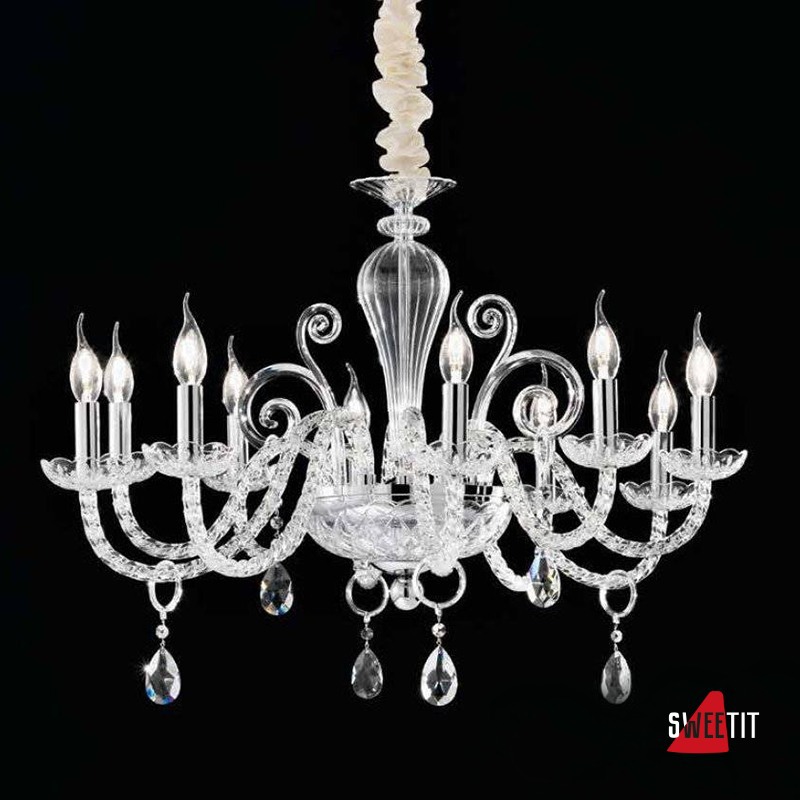 Люстра Renzo Del Ventisette Contemporary L 14455/10 CR OVALE DEC. CROMO MM