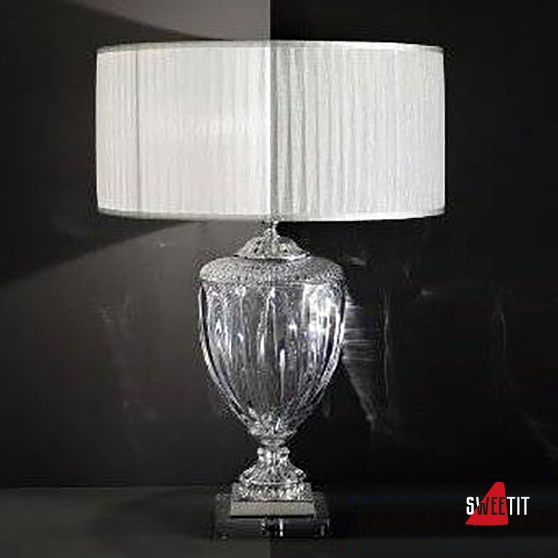 Настольный светильник Italamp 8075/G Transp. / NK / Ivory shade