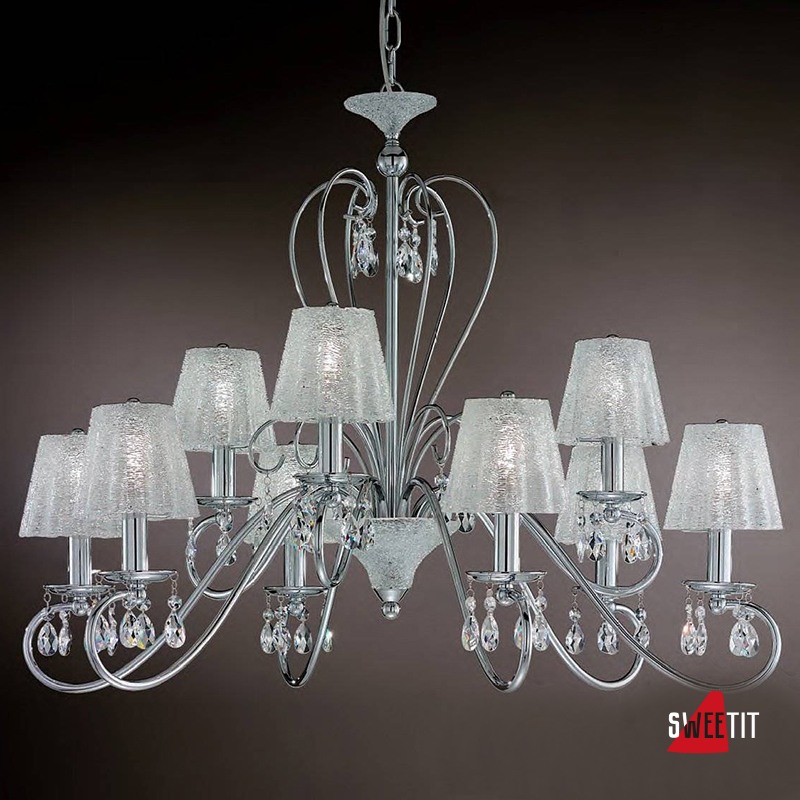 Люстра IDL Rossella 301/6+3 Chrome crystal