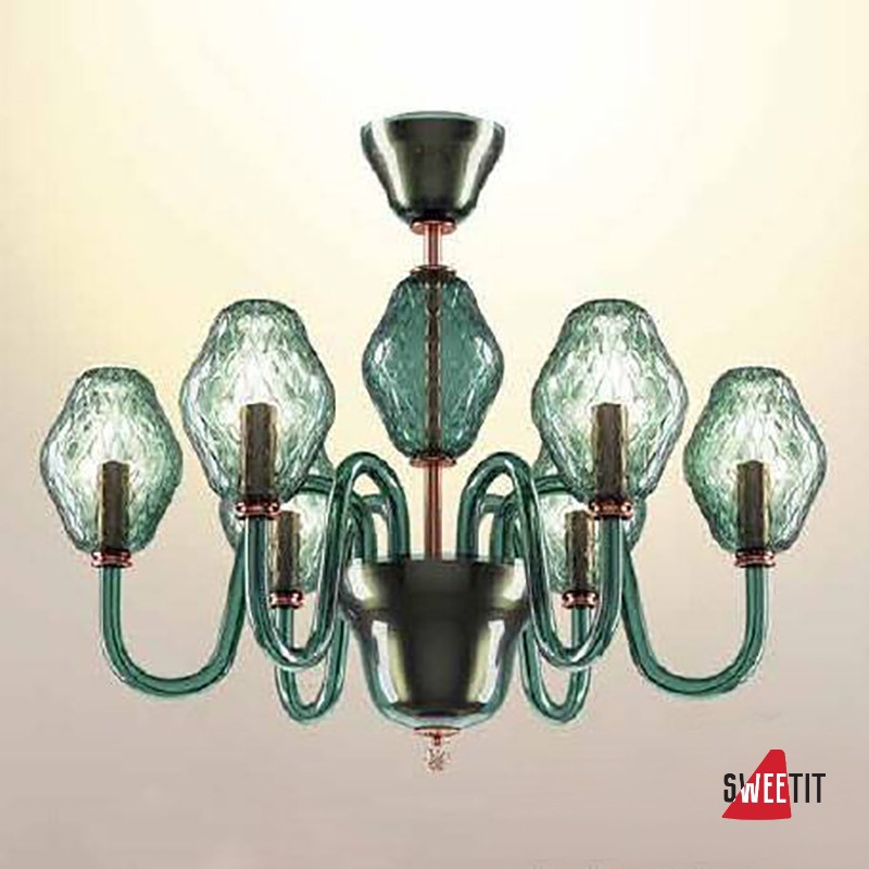 Потолочная люстра Beby Group Peonia 7701B03 Emerald