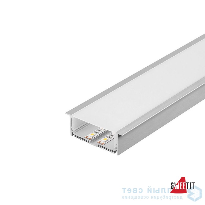 Профиль встраиваемый 1 м алюминий SLV Glenos 213504
