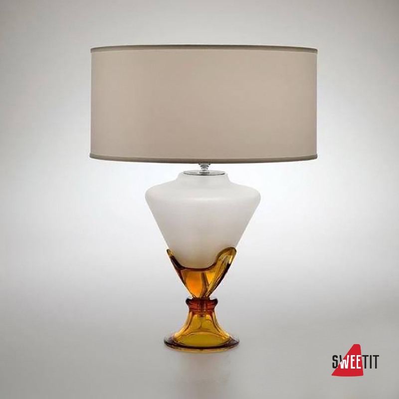 Настольный светильник Italamp 8104/LG Amber / NK / White shades