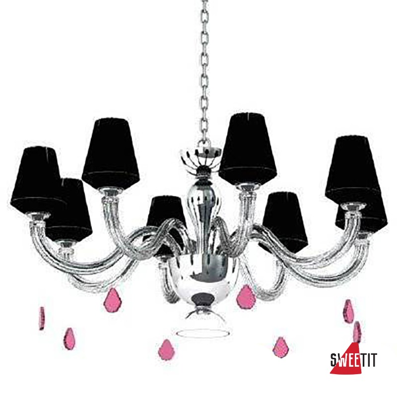 Люстра Beby Group Pure 7820B03 Chrome Silver Cortina Black Lilac
