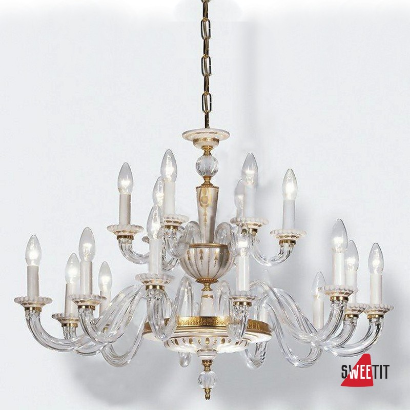Люстра MANGANI Palladio Glass, 18-ти рожковая 619-12+6-0