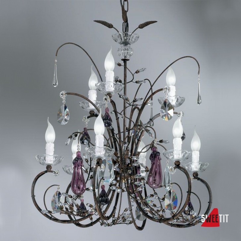 Люстра TREDICI MURANO 1329.9CRA GR