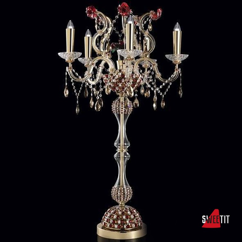 Настольная лампа Beby Group Queen of Roses 9000L01 Satin gold SW Golden Teak