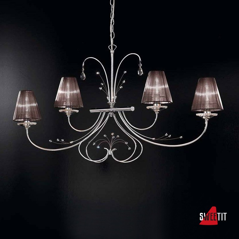 Люстра IDL Emma 392/4SL Chrome Marrone