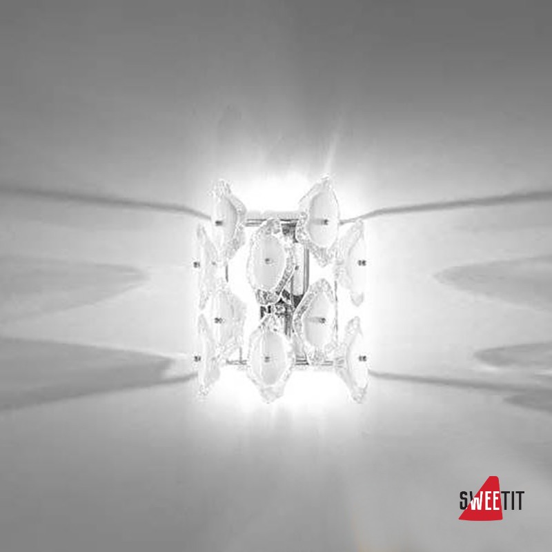 Настенный светильник IDL Sofia 488/2A Chrome+White