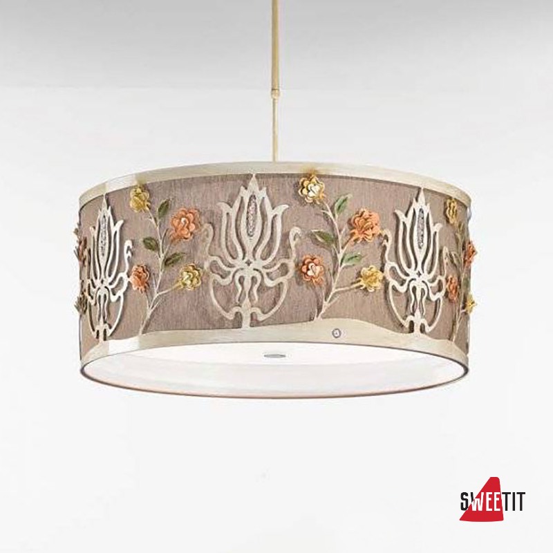 Потолочный светильник IDL Margot 537/70 soft ivory+Canapa