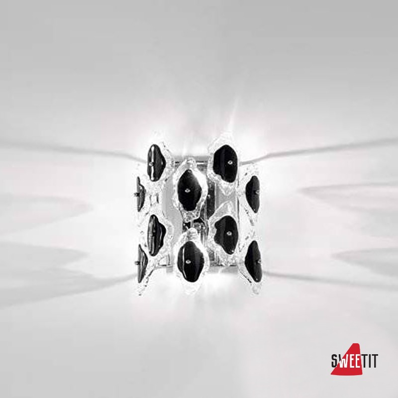 Настенный светильник IDL Sofia 488/2A Chrome+black