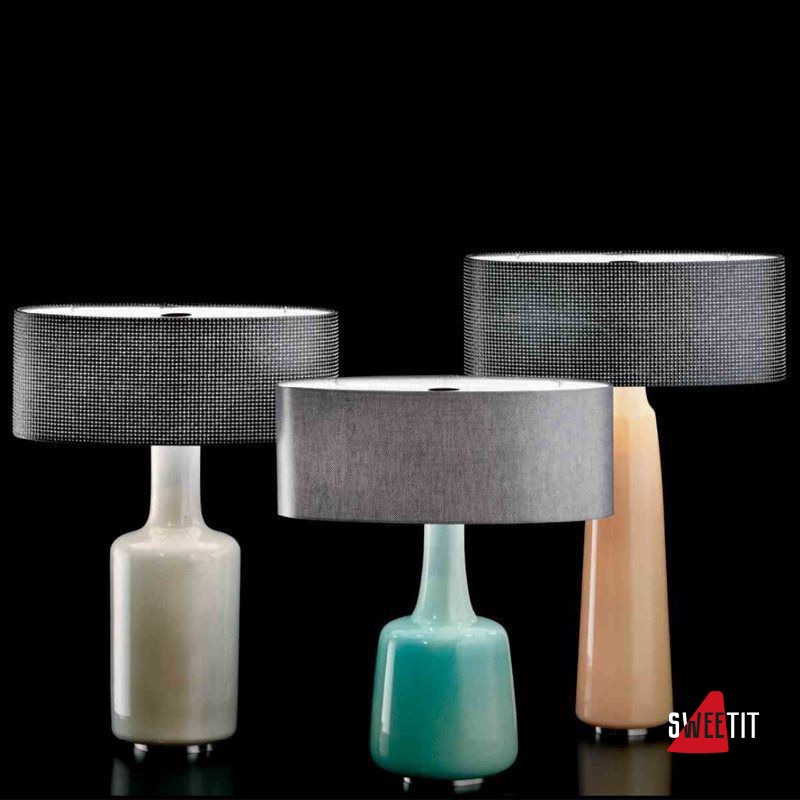 Настольная лампа Barovier&Toso Morandi 6916/6917/6918 Арматура AG/GB/QG Абажур BN/QN