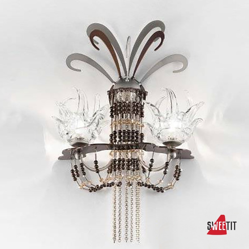 Бра IDL Exotic 450/2a crome chokolate