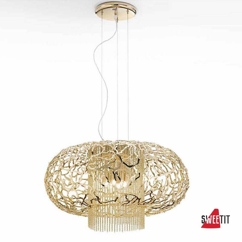 Подвесной светильник IDL Weave 513/8 light gold