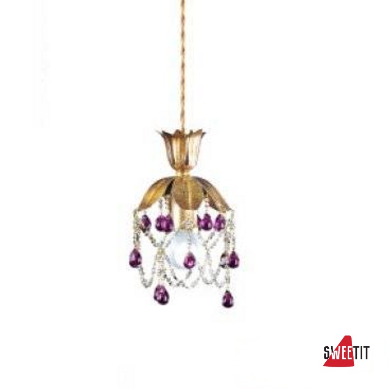Подвесной светильник Renzo Del Ventisette "Sinuosa" SV 13963/1 purple DEC. 055