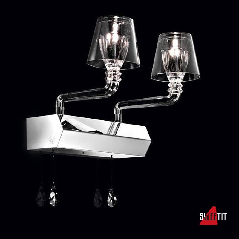 Бра Beby Group Platinum 0140A02 Chrome Swarovski Plaque